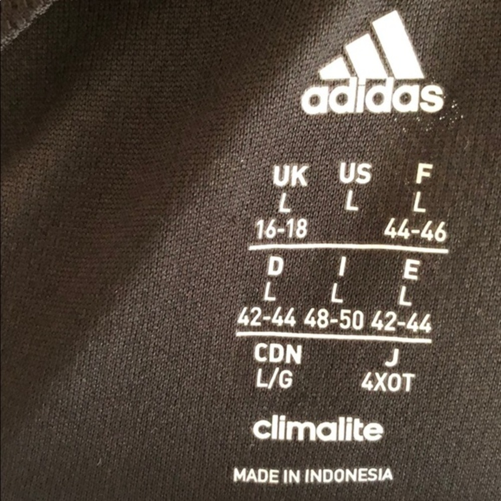 Adidas Climalite Workout Top Tee Basic Black L - image 7